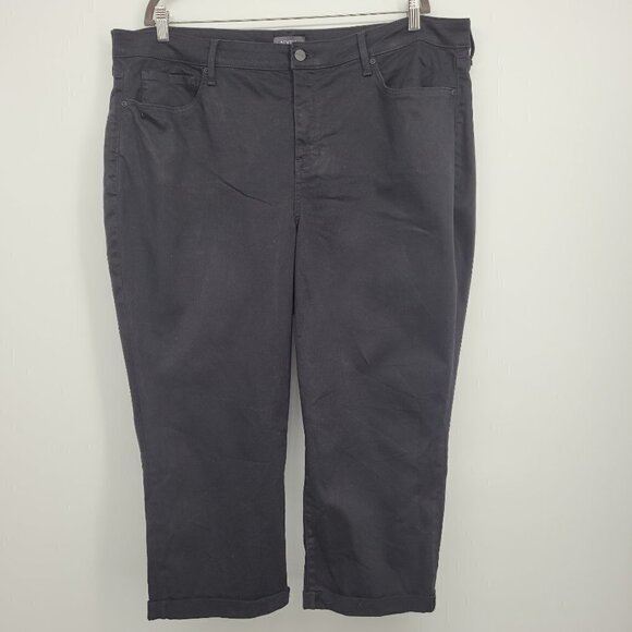 NYDJ Chloe Skinny Capri Jeans With Roll Cuffs - Picture 1 of 8